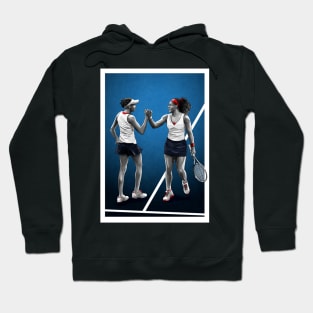 Serena & Venus Williams Tennis Artwork Hoodie